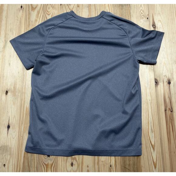Nike Youth Fit Dry Short Sleeve Shirt Size Medium Gray Black - Picture 2 of 5